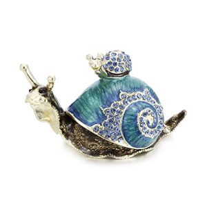 Hand-Painted Snail Trinket Box – Jewelry & Decor