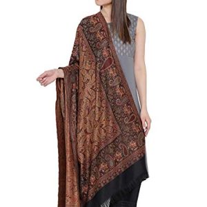 Weavers Villa Pashmina Wool Blend Indian Handicraft Shawl