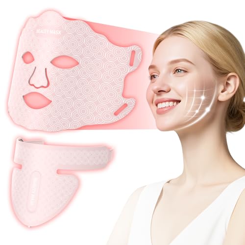 Fiogeo 7-Color LED Light Therapy Mask for Face & Neck