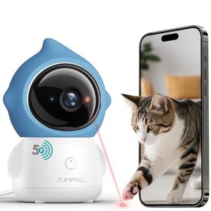 ZUMIMALL 3MP Pet Camera with Laser Toy & AI Detection