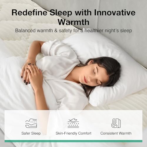 Novilla Soft Queen Mattress Topper - Plush & Warm Comfort - Image 2