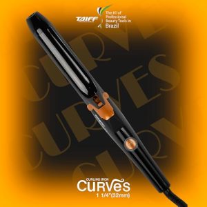 TAIFF Curves 1 1/4″ Black Titanium Curling Iron