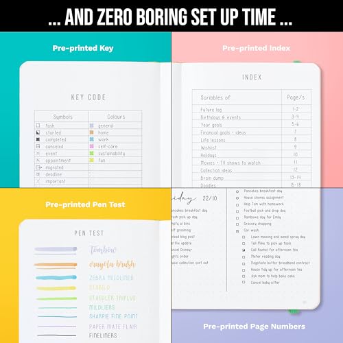 A5 Bullet Dotted Journal | 160gsm Thick Paper Notebook - Image 5