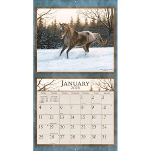 Lang Horses in the Mist 2026 Wall Calendar