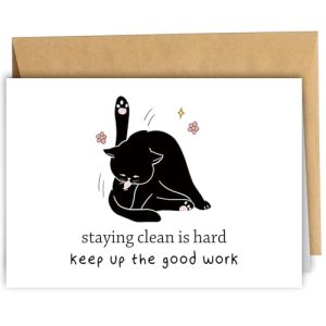 Cat Sobriety Card: Recovery & Soberversary Congrats