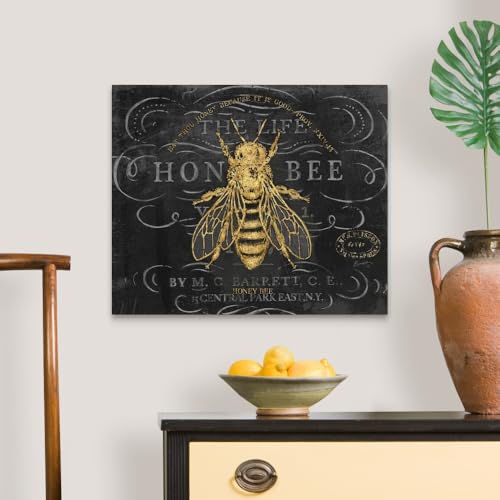 Honey Bee Canvas Wall Art Print by Chad Barrett, 24"x20" - Image 3