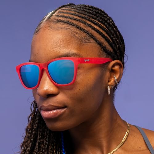 goodr Flamingos Booze Cruise Polarized Sunglasses - Pink Teal - Image 3