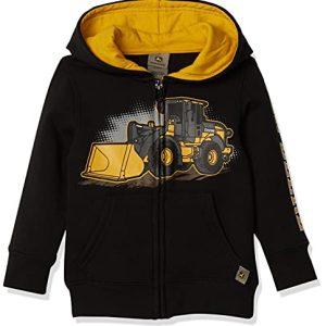 John Deere Baby Fleece Zip Hoody – Black 3T Toddler Jacket