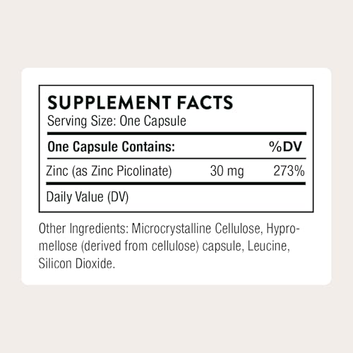 THORNE Zinc Picolinate 30 mg - Immune & Growth Support - Image 2