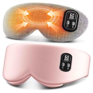 Pink Cordless Heated Eye Mask: Dry Eye & Sleep Relief