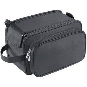 Buruis Extra Large Men’s Toiletry Bag – PU Leather