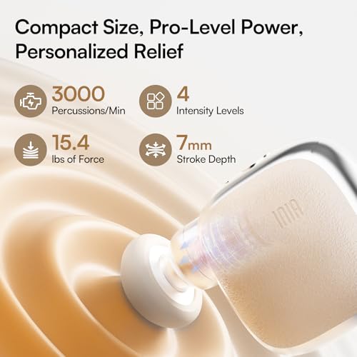 INIA PocketForce Mini Massage Gun - High-Power Deep Tissue - Image 4