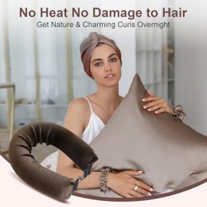 4 Pcs Heatless Hair Curler Set with Silk Scarf