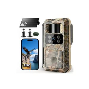 2.5K HD Solar Trail Camera – 4G LTE, Night Vision, IP66