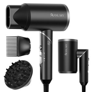 ANNLARY Plasma Ion Hair Dryer – Fast Drying & Travel-Friendly