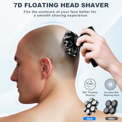 Hexus Detachable Head Shaver for Bald Men - Wet/Dry & LED - Image 3