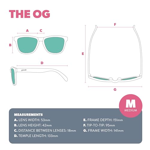 goodr Flamingos Booze Cruise Polarized Sunglasses - Pink Teal - Image 6