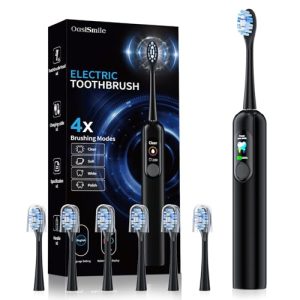 OasiSmile Sonic Electric Toothbrush: LED Display, 4 Modes