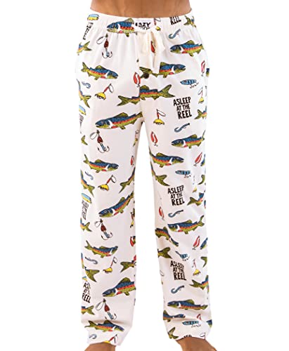 Lazy One Men's Funny Ocean Fishing Pajama Lounge Pants