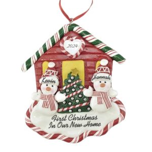 Personalized 2024 New Home Christmas Ornament for Couples