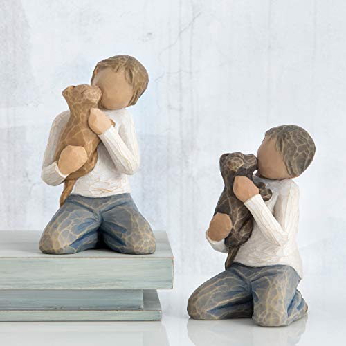 Willow Tree Kindness Boy with Dog Figure - Image 5