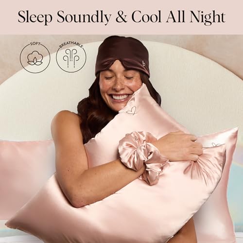 Kitsch 3PC Satin Sleep Set: Pillowcase, Scrunchie & Eye Mask - Image 5