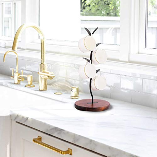 SASIDO Black Coffee Mug Holder Tree - Countertop Organizer - Image 2