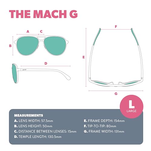 goodr Buzzed On Tower Polarized Aviator Sunglasses - Image 6