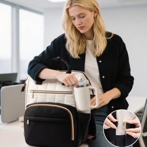 LOVEVOOK Puffer Backpack Purse | Waterproof 15.6″ Laptop Bag