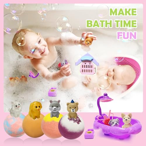 20 Pack Kids Bath Bombs with Surprise Puppy Dolls - Image 3