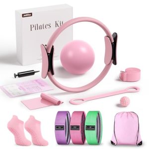 Jollifizz Pilates Kit: Ring, Bands & Ball for Home Workouts