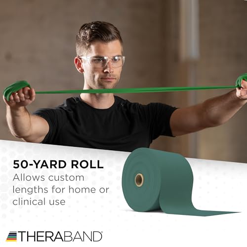 THERABAND Heavy Latex Resistance Band - 50-Yard Roll - Image 5