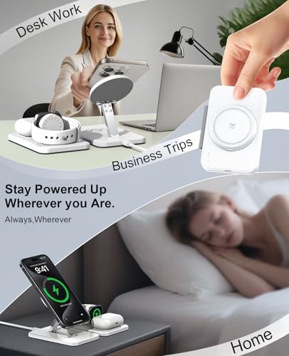 3-in-1 Foldable Magnetic Wireless Charger for Apple Devices - Image 7