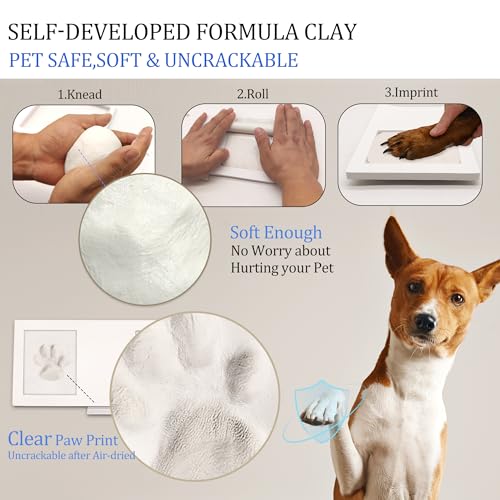 MYPAWLETS Pet Paw Print Frame Kit - Dog & Cat Memorial - Image 3