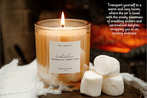 Marshmallow Fireside Beeswax Soy Blend Candle - Emberluxe - Image 8