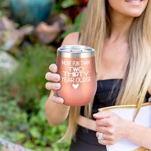 Funny 60th Birthday Rose Tumbler for Women – 12oz Coffee Mug