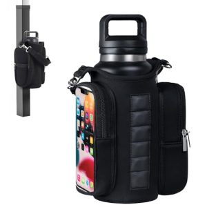 Magnetic Gym Bag: Water Bottle Holder, Touchscreen Pocket