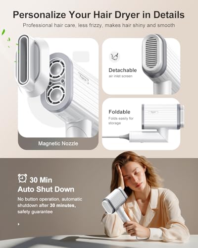 Tqcir High-Speed Ionic Hair Dryer - 6X Fast Drying - Image 7