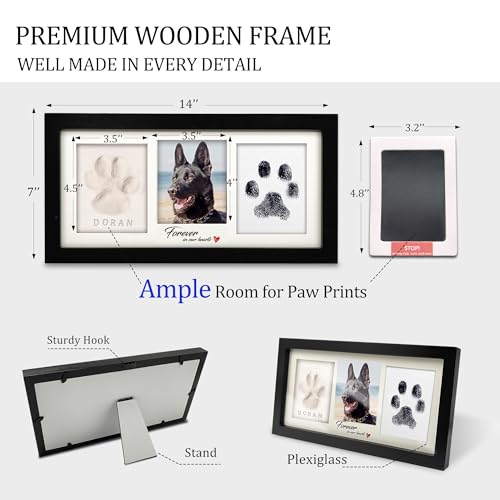 MYPAWLETS Pet Paw Print Frame Kit - Dog & Cat Memorial - Image 6