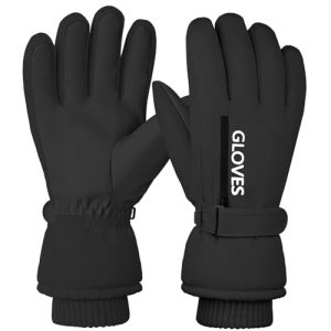 Gilotop Women’s Waterproof Touchscreen Ski Gloves