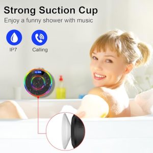 Waterproof Shower Bluetooth Speaker with Time Display
