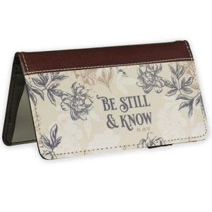 Women’s Christian Floral Faux Leather Checkbook Cover Wallet