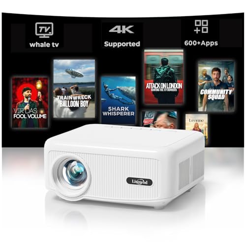 Lisowod L02 1080P Smart Projector - WiFi, Bluetooth, Netflix