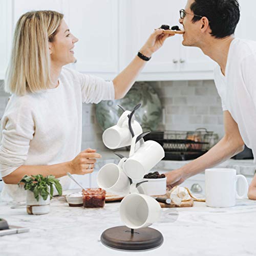 SASIDO Black Coffee Mug Holder Tree - Countertop Organizer - Image 4