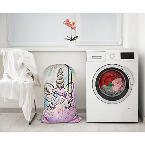 Swono Unicorn Laundry Bag - 28"x40" Locking Drawstring - Image 2