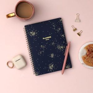 Blue Sky 2026 Weekly & Monthly Planner – Starlight Design