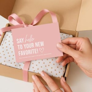 100-Pack Business Thank You Cards – Say Hello