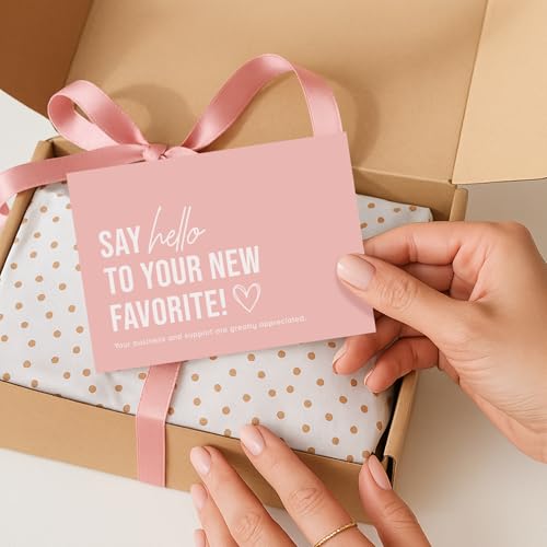 100-Pack Business Thank You Cards - Say Hello