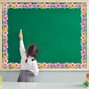 49ft Summer Tropical Hibiscus Bulletin Board Borders