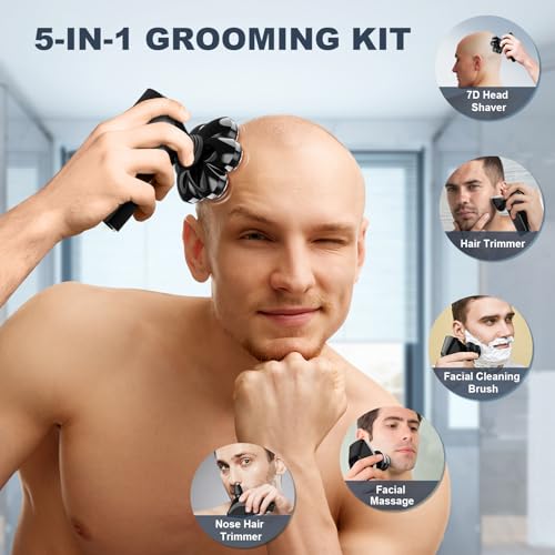 Hexus Detachable Head Shaver for Bald Men - Wet/Dry & LED - Image 6